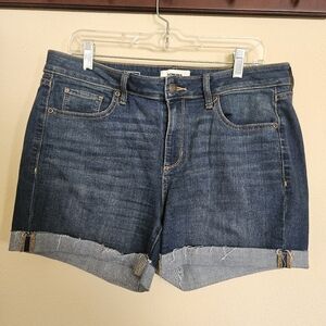 Sonoma Roll Cuff Denim Jean Shorts Size 12